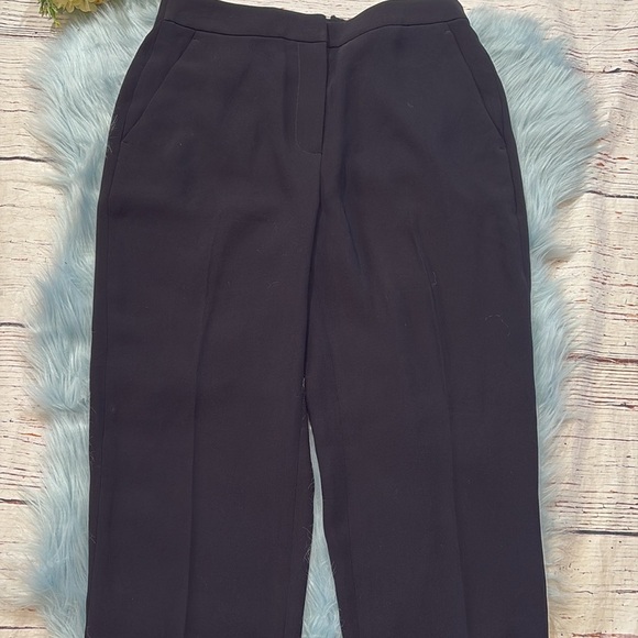 J. CREW Pull On Easy Pant in Matte Crepe Black sz 8 - Picture 5 of 11